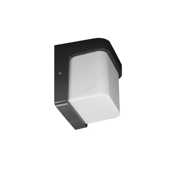 Aplique pared LED cúbico gris IP65 12W 3000K AO1150