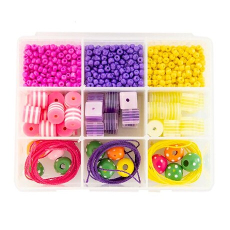 Kit Para Crear Pulseras Caja con 9 Divisiones 001
