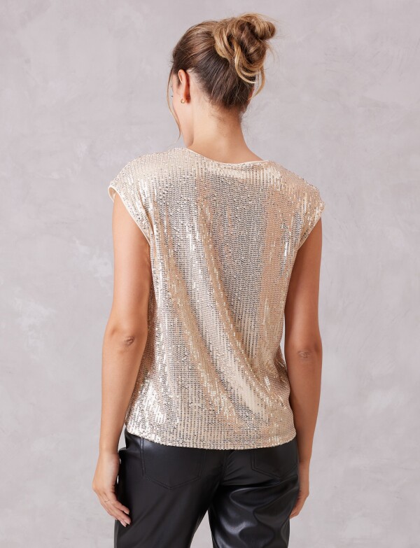 Blusa Lentejuelas DORADO