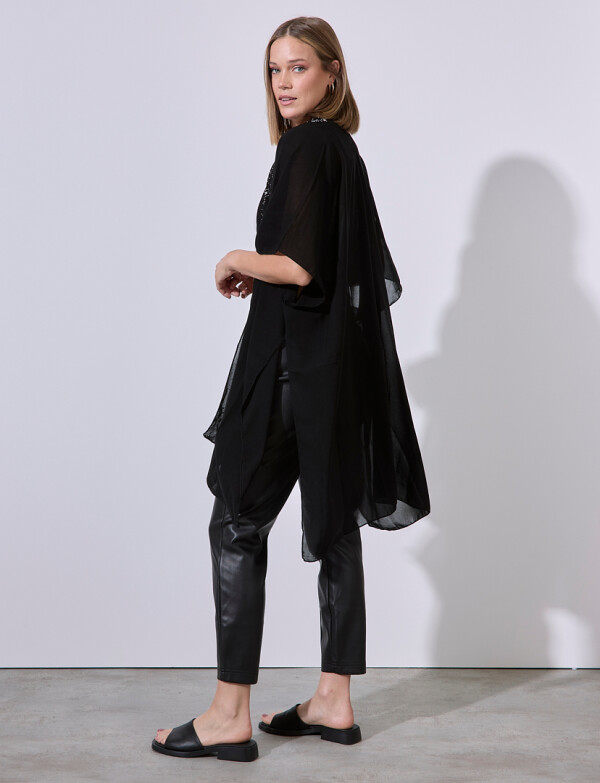 Kimono Sparkle NEGRO/PLATEADO