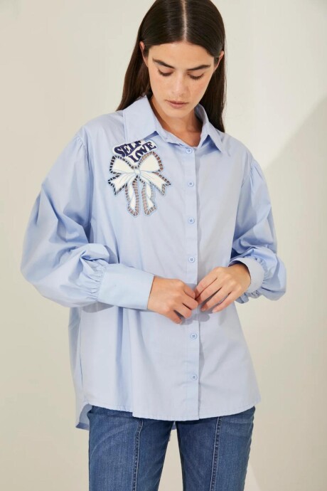 CAMISA SELF LOVE AZUL