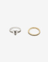 Sets Anillos Folk Set Anillos Corazón Boho - Dorado Antique Gold