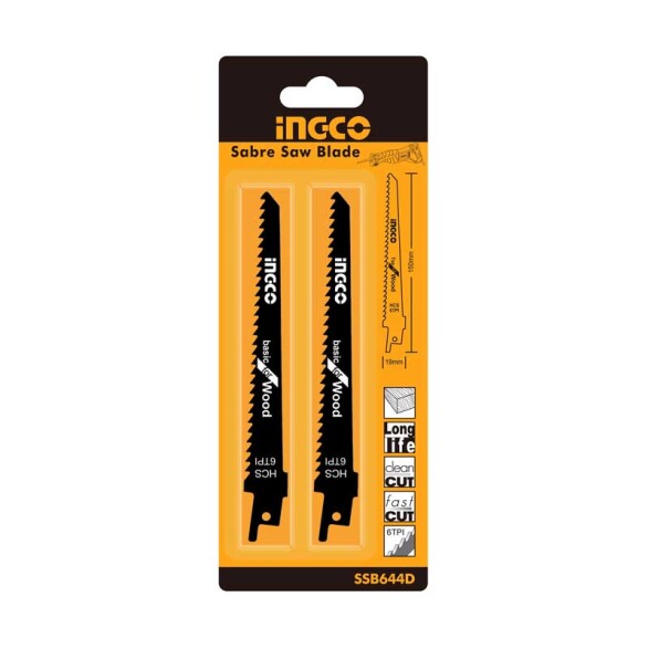 Hojas para sierra de sable madera 2 unidades ING5200