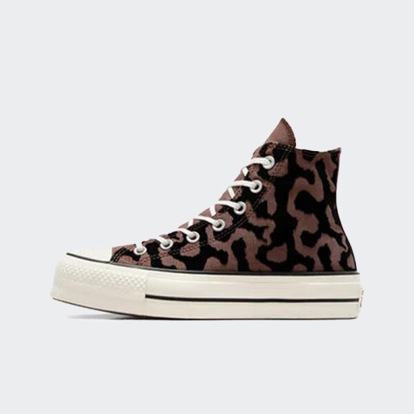 Championes Converse Chuck Taylor Lift Platform Leopard Remix Marrón