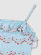 Bañador Estampado Ondas Azul Talco