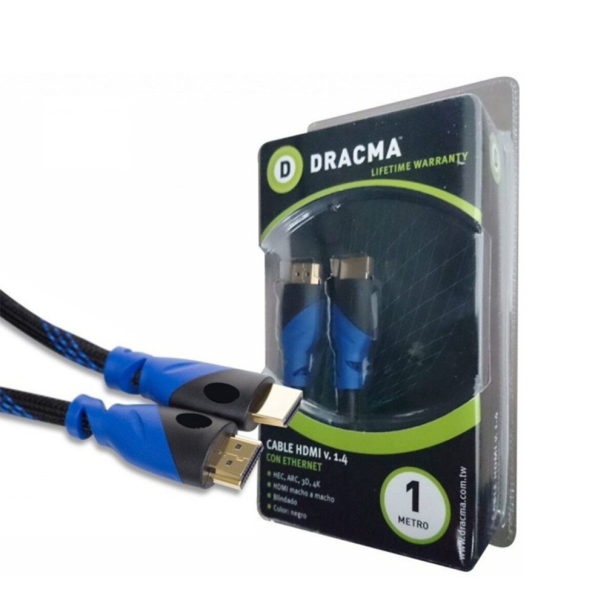 CABLE HDMI V1.4 MACHO 1 METRO