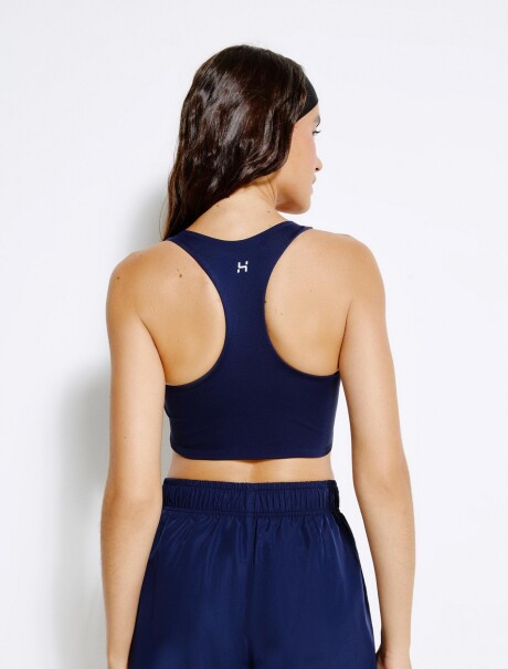 TOP DEPORTIVO HERO CON FIBRA LYCRA® AZUL