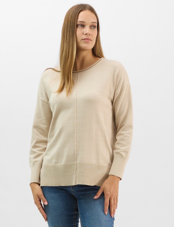 Buzo Pespunte BEIGE