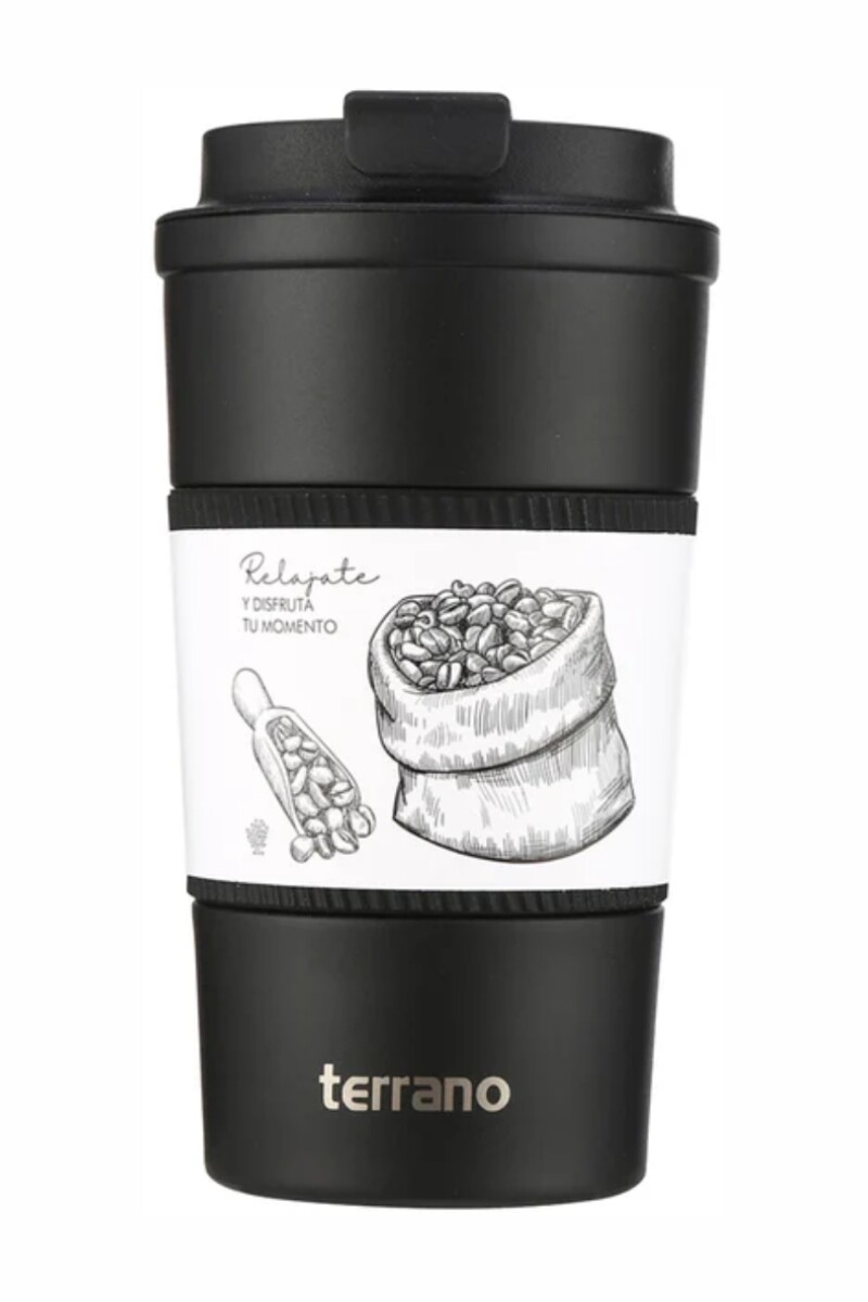 TERRANO VASO CAFE 510 ML NEGRO