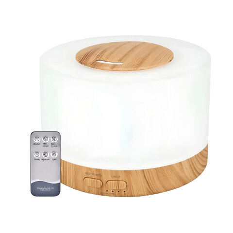 Humidificador Atomizador Aromático Ambiente Madera Luces RGB Humidificador Atomizador Aromático Ambiente Madera Luces RGB