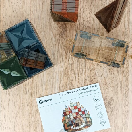 Juego magnético imanes colores tierra 60 piezas Sc