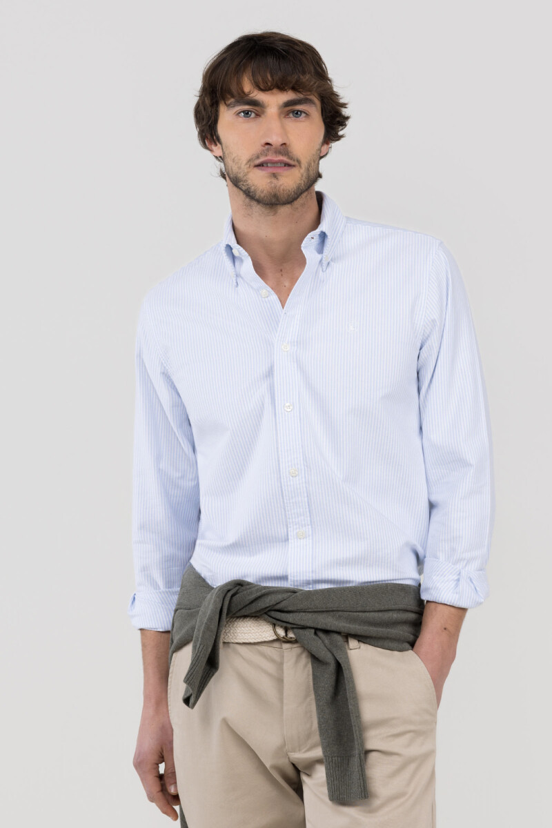 Camisa Oxford Yale Celeste