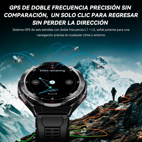 Cubot - Smartwatch GT1 - 5 Atm. IP69K. Mil-std. 1,43'' Amoled. Bluetooth. Llamadas Bluetooth. Gps. 4 001