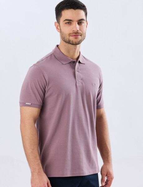 REMERA POLO LISA PIQUÉ Uva