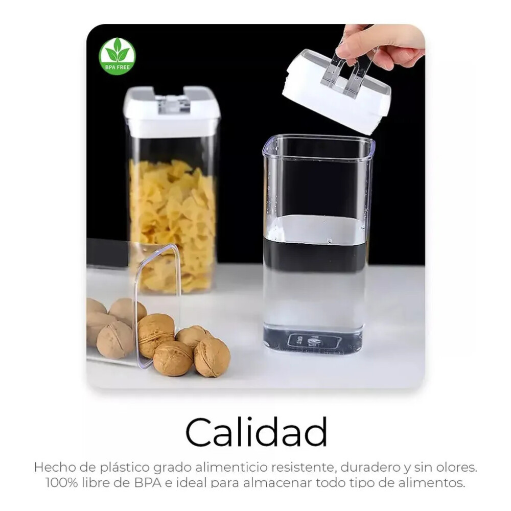 Set 7 contenedores táper tupper herméticos para alimentos con tapa Set 7 contenedores táper tupper herméticos para alimentos con tapa