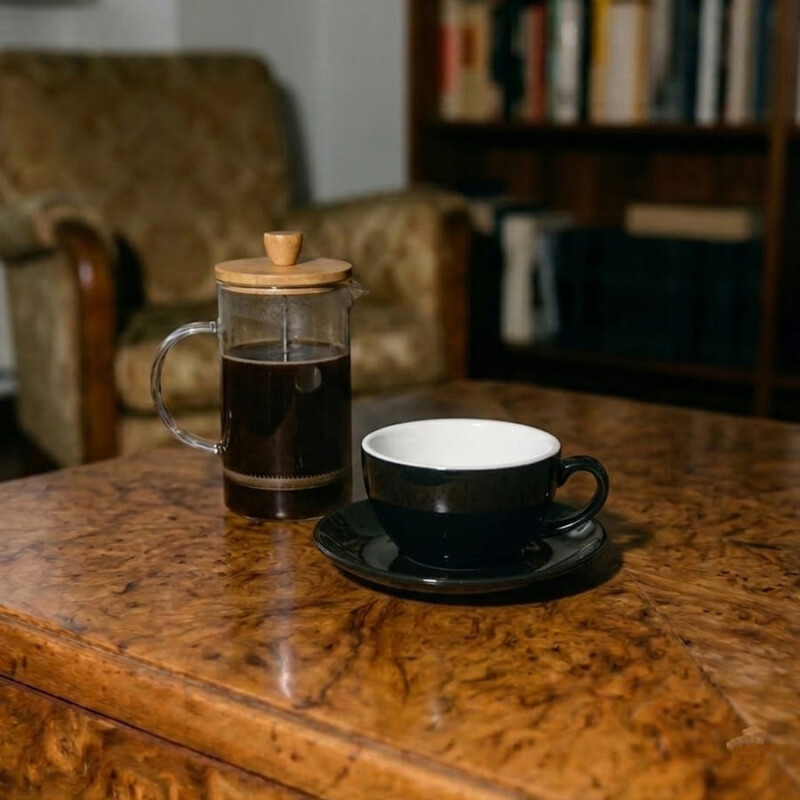 Taza cerámica Milán 250ml Negro