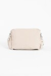 Bandolera bolsillo cierre beige