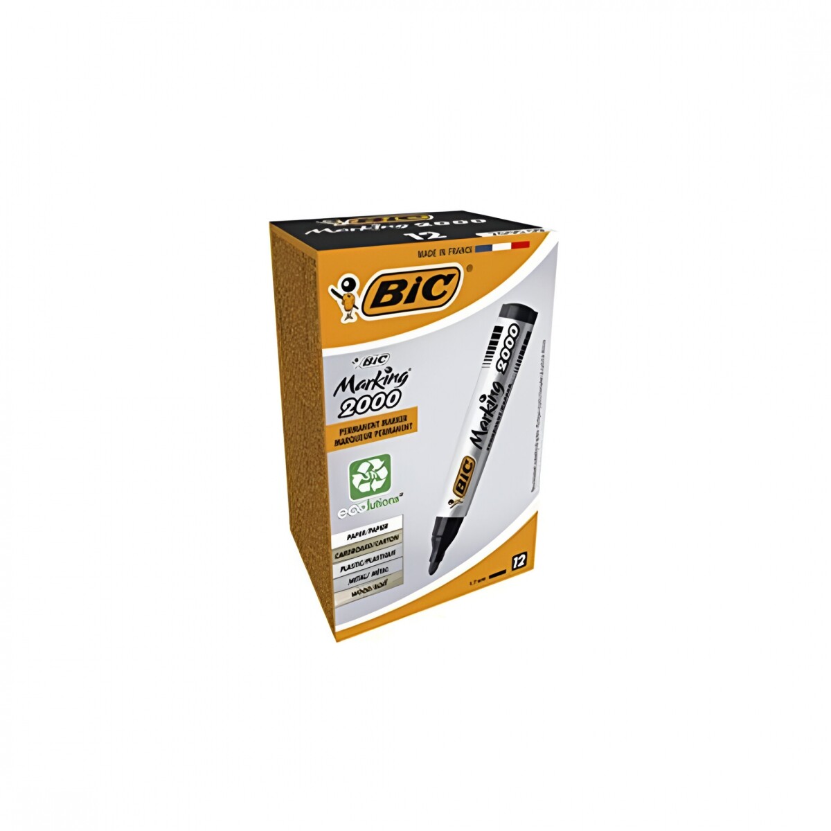 MARCADOR PERMANENTE BIC NEGRO M-2000 P RED 