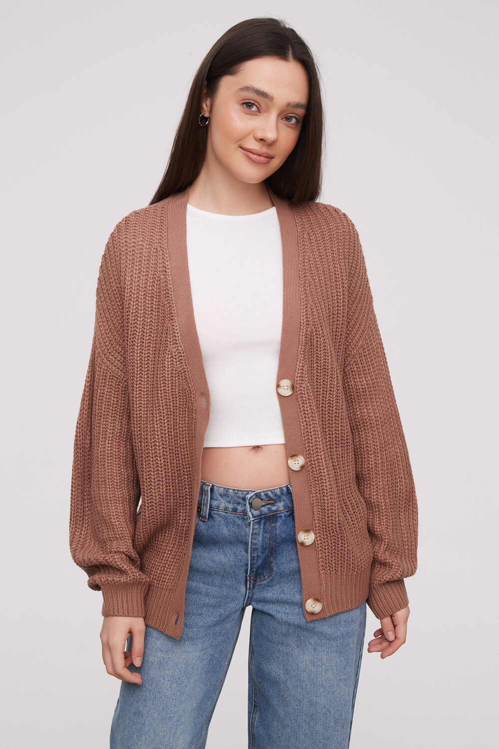 Cardigan Ahualoa Tostado