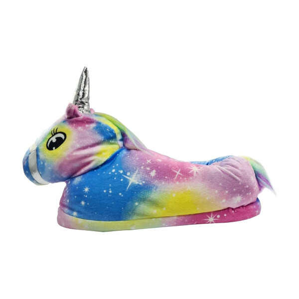 Pantuflas Unicornio Calentitos Talles Adulto Y Niños Variante Amarillo Unicornio