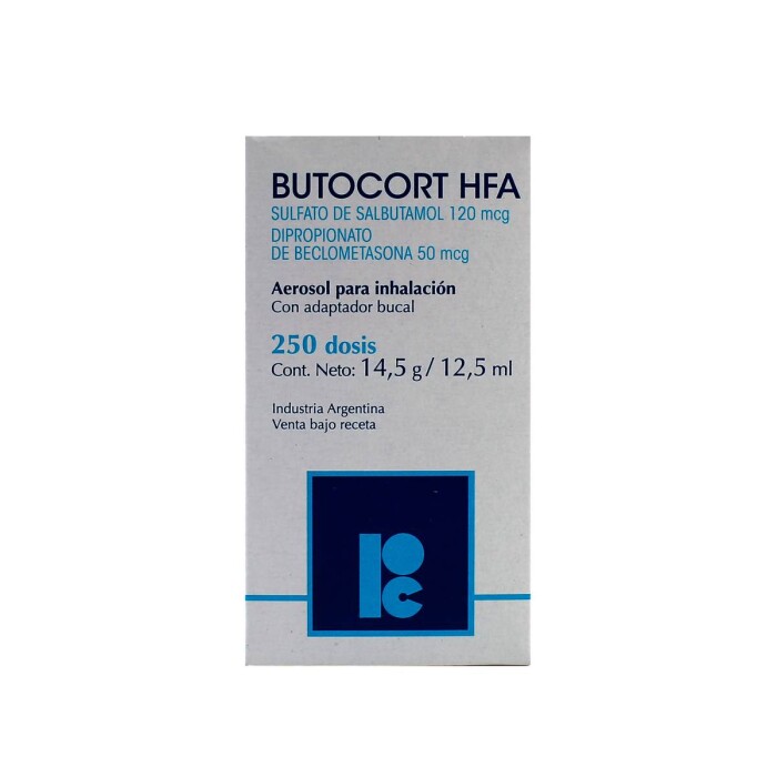 BUTOCORT HFA AEROSOL FR. X 250 DOSIS única