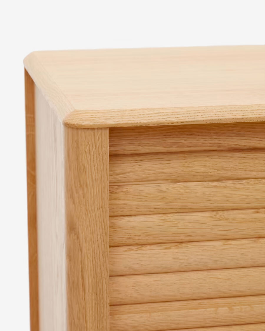 Aparador Lenon 1 puerta y 3 cajones de madera y chapa de roble 105 x 84 cm FSC MIX Credit