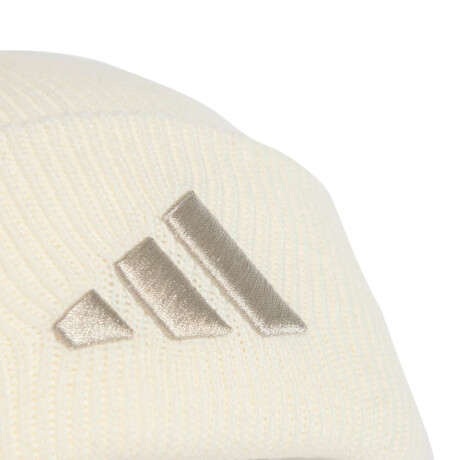Gorro Con Logotipo Y Vuelta New Unisex Blanco