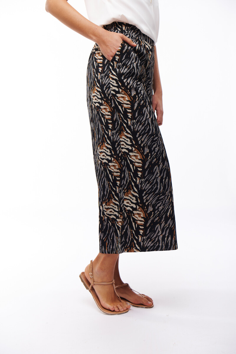 PANTALON NOOR ESTAMPADO NEGRO