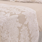 Sábana 120 Hilos Col. Buzios Paisley Beige Super King