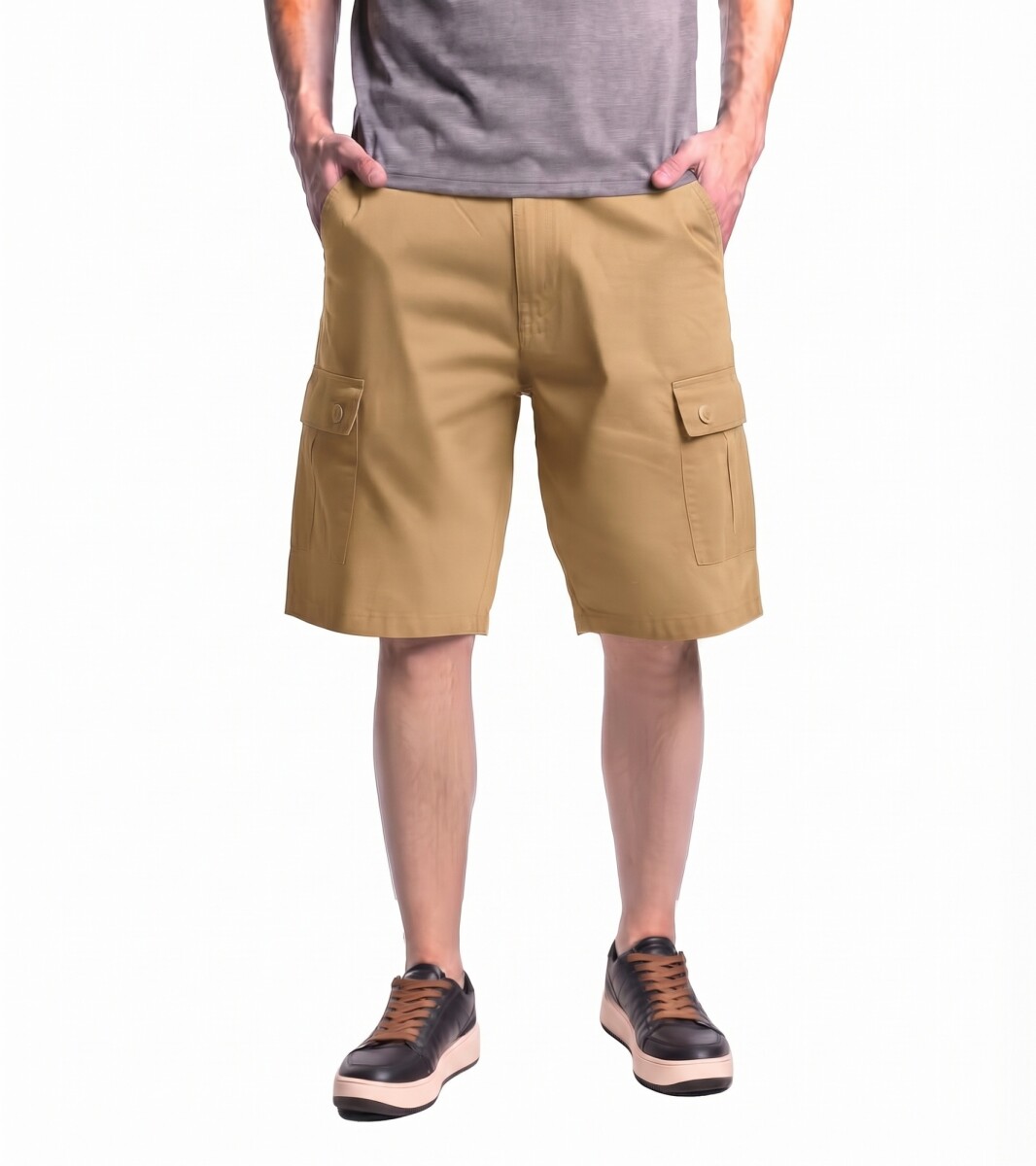 SNAKE BERMUDA CARGO - KAKI 