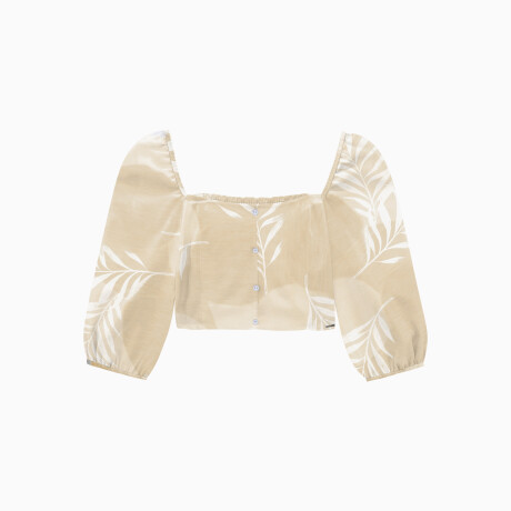 BLUSA MANGA 3/4 BEIGE