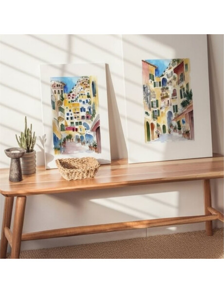 CUADRO CANVAS 40x60cm CASAS DE COLORES 1 CUADRO CANVAS 40x60cm CASAS DE COLORES 1