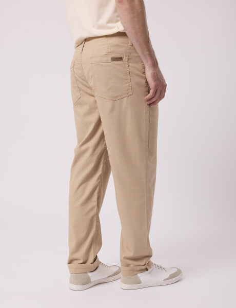 Pantalon lino beige