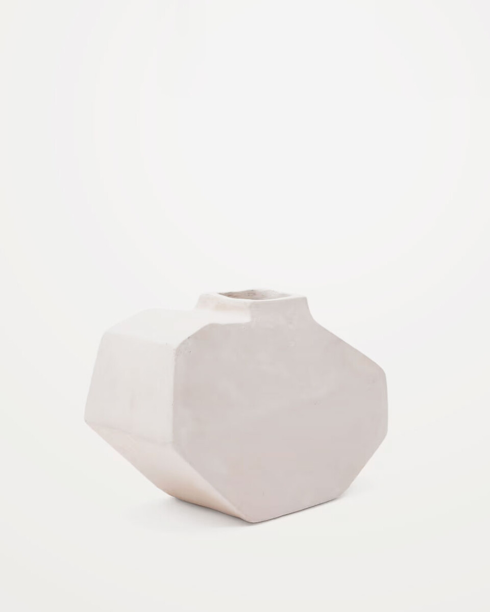 Jarrón Lahara de papel maché gris 21 cm 