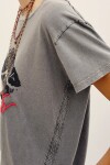 REMERA KISS Gris Oscuro
