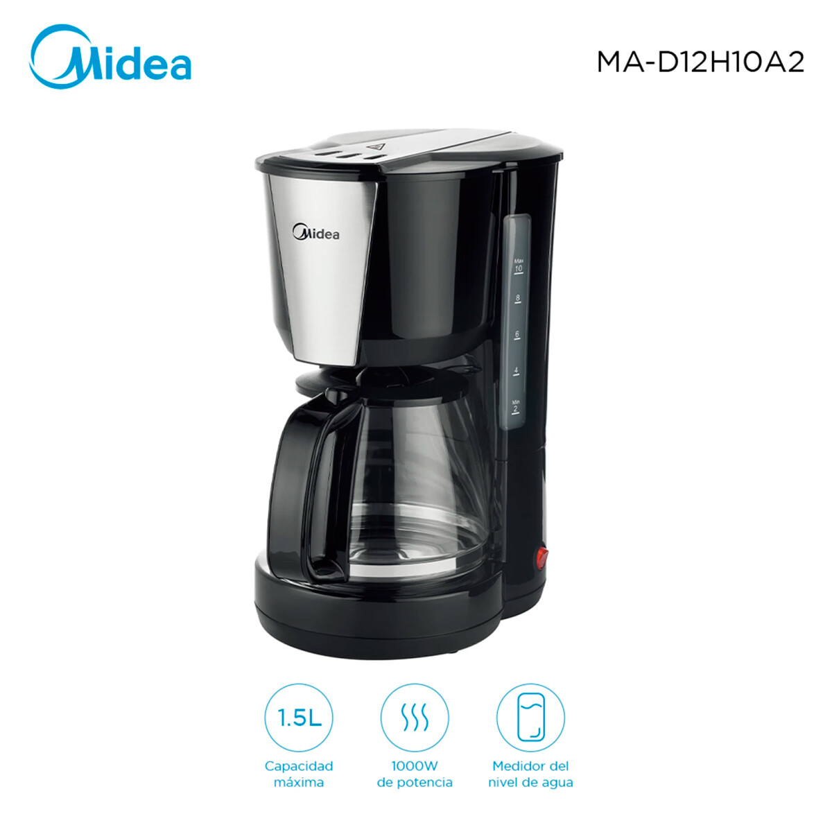 Cafetera 1.5 Lts. Midea Mad12h10a2 