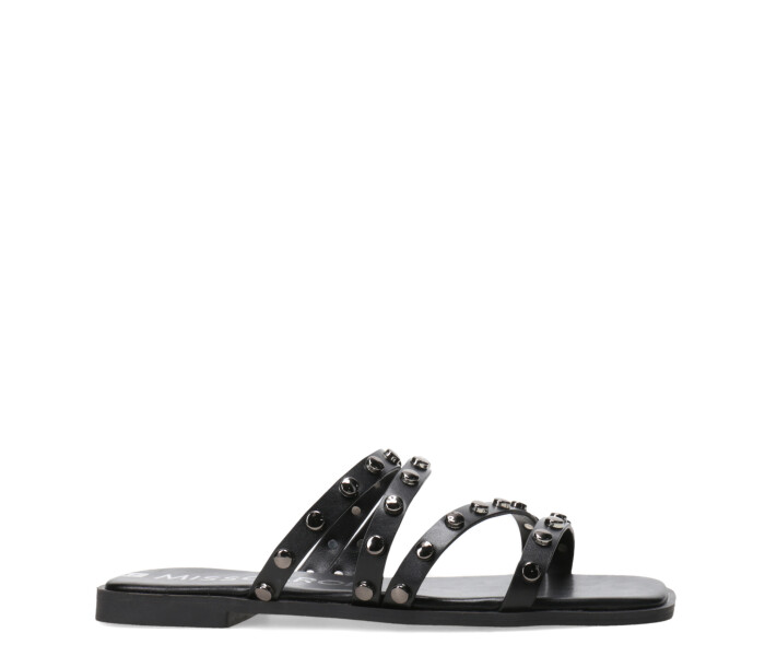 Sandalia de Mujer Miss Carol ZYLO con tachas Negro