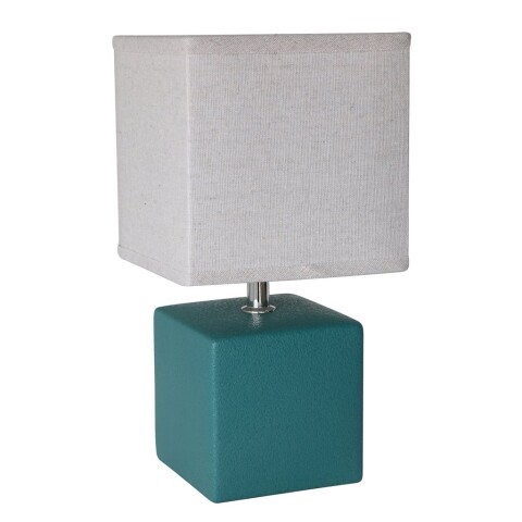 LAMPARA DE MESA CERAMICA D15x30CM VERDE PETROLEO LAMPARA DE MESA CERAMICA D15x30CM VERDE PETROLEO