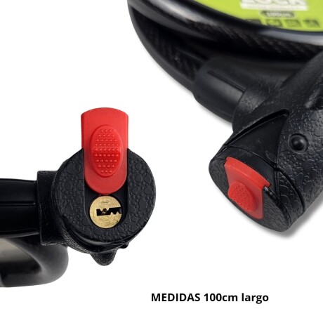 Linga Candado Para Moto Bici Reforzada 2 Llaves Negro