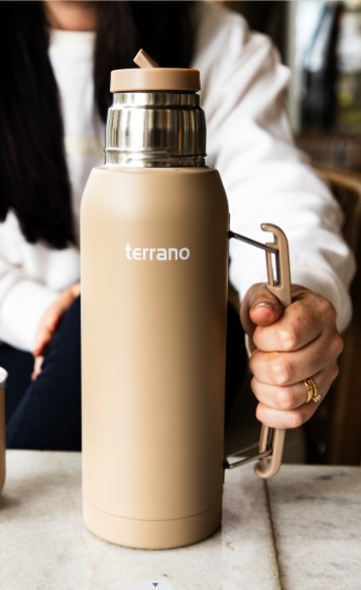 Termo Premium 1Lt. con Manija. - Arena 