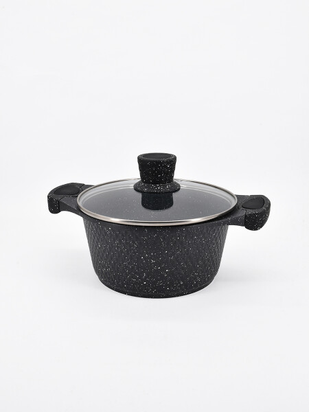 OLLA CON TAPA LINEA AVANOS NEGRO.
