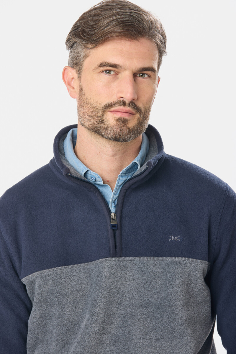 BUZO POLAR BICOLOR - Gris 