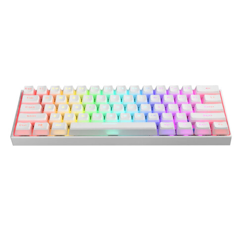 Teclado Gamer 60% Mecánico MK005 Blanco Teclado Gamer 60% Mecánico MK005 Blanco