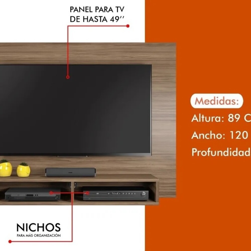 PANEL MODULAR PARA TV 50¨ CANELA