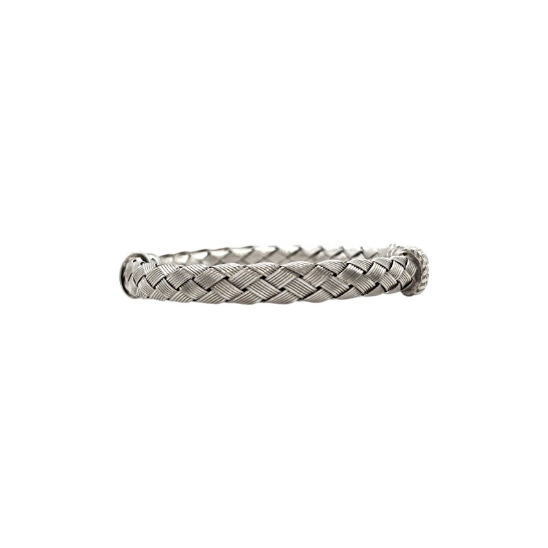 Brazalete Cruzado-Plata 925-Zirconia-BR3021 sinpiedra