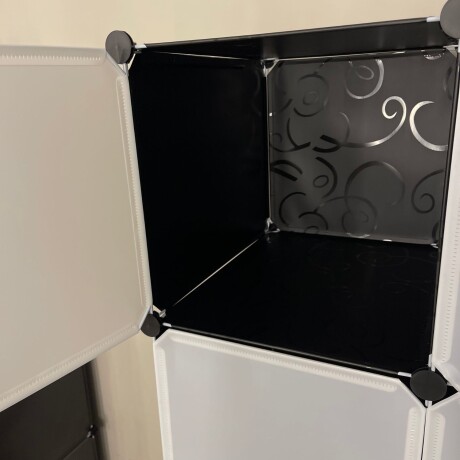 Armario Plastico Lumax 8 Compartimentos Desmontable Blanco