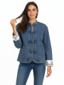 Campera Donnie Azul Grisaceo