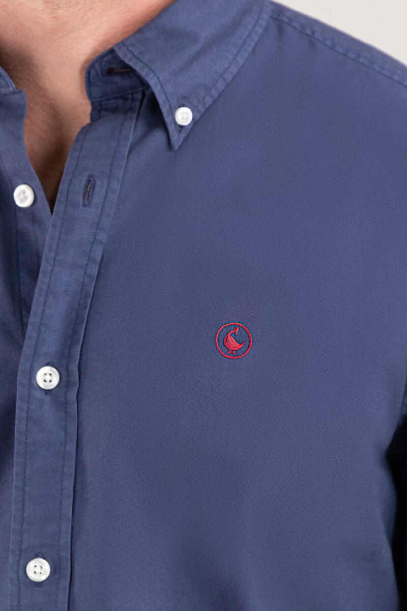 Camisa Garment Dyed Marino