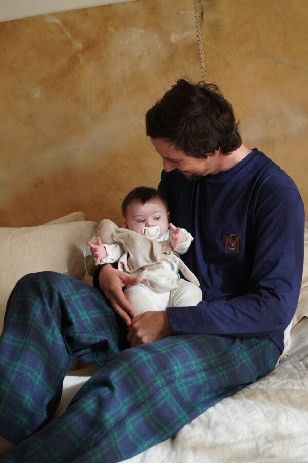 Sleepwalker Pijama Men Chocolate / Azul