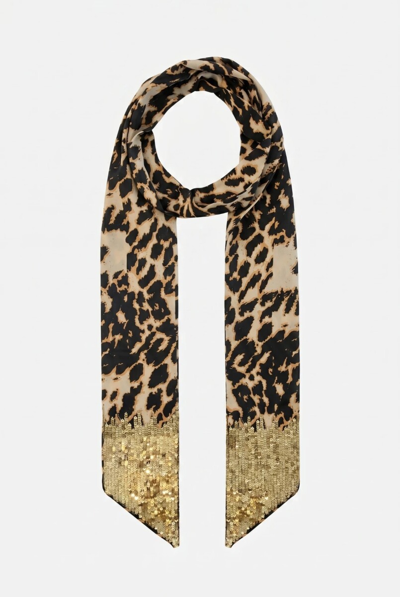 Pashmina Mask Leopard 7X180 